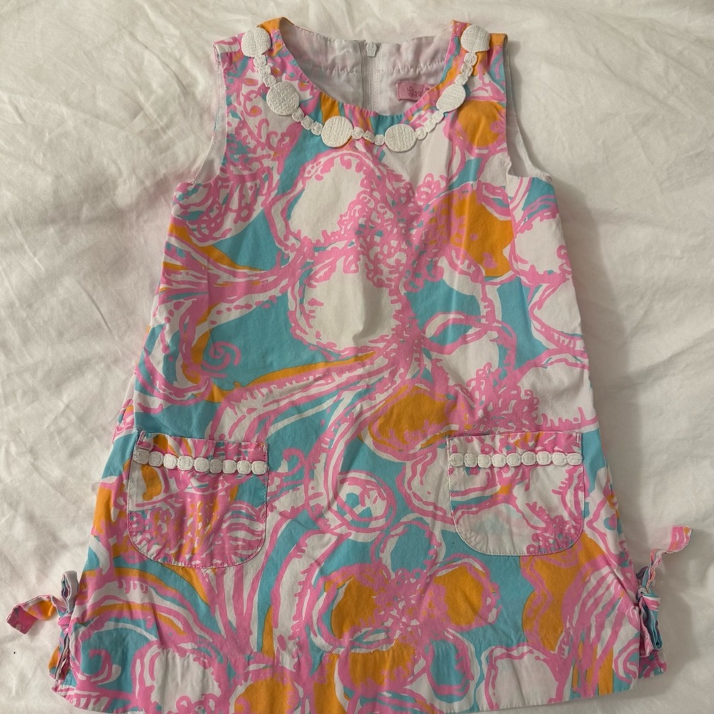 Lilly Pulitzer Pink and Blue Kids Dress